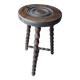 Beaded Tripod Mid-Height Stool