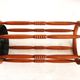 wooden umbrella stand, openwork wooden umbrella rest, wooden walking stick holder.