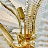 Palm model glass chandelier, Italy 1980 Venini