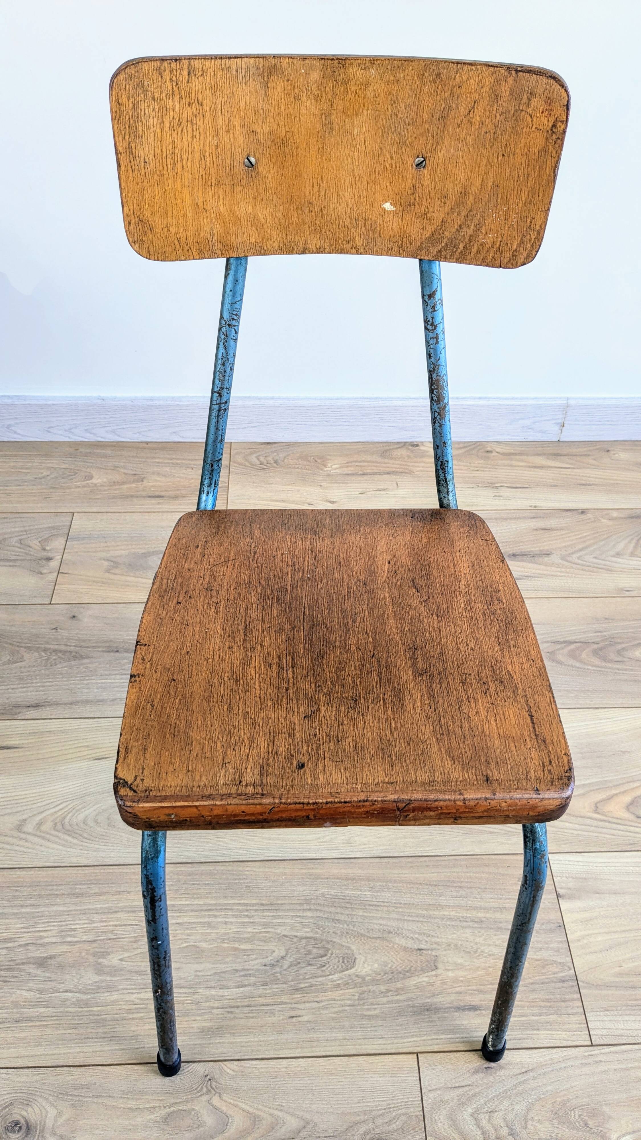 Vintage industrial children's chair