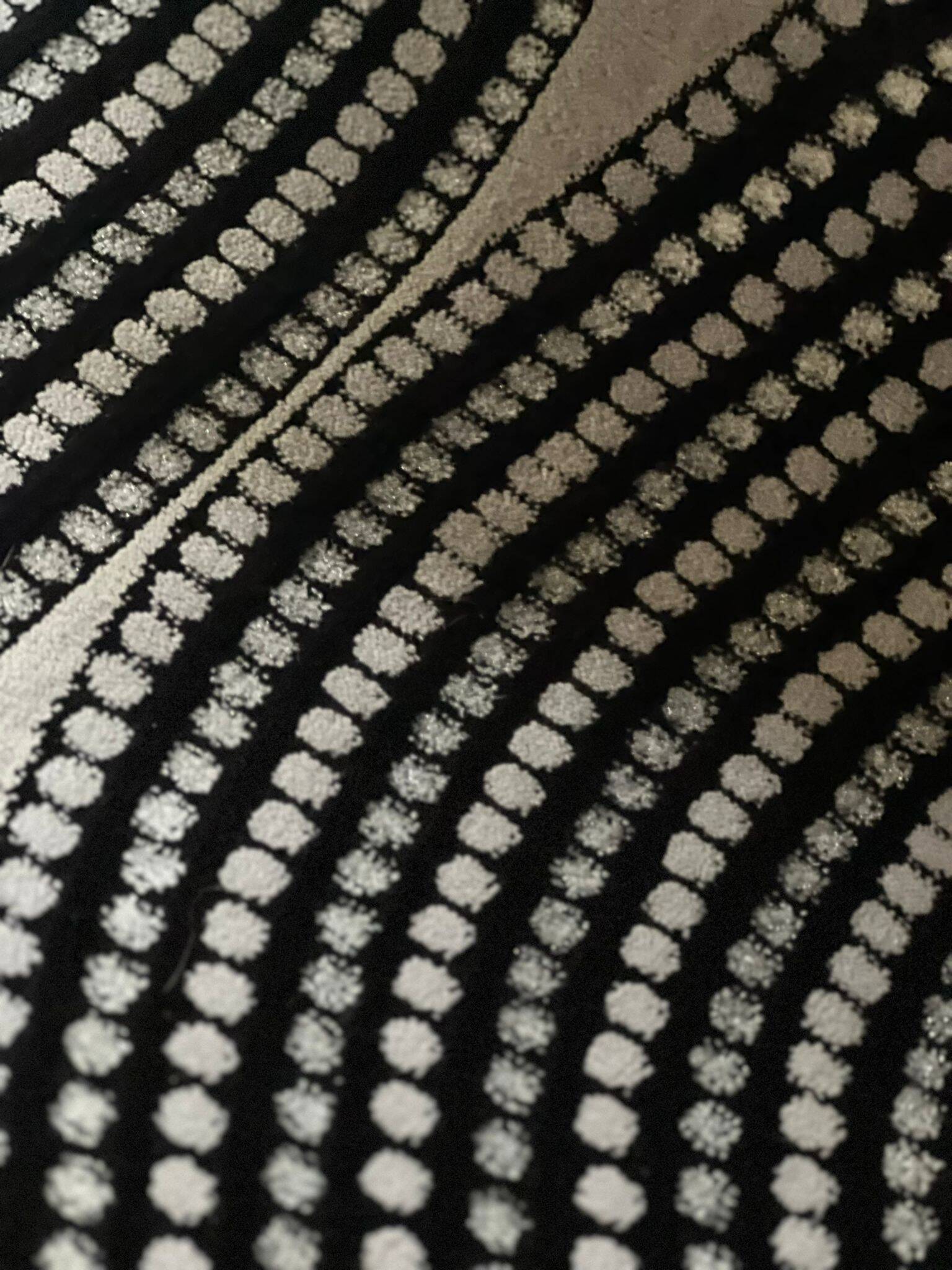 Real wool space age rug by Pierre Cardin, France 1970s