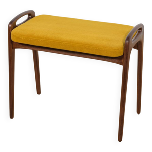 Tabouret en teck de style