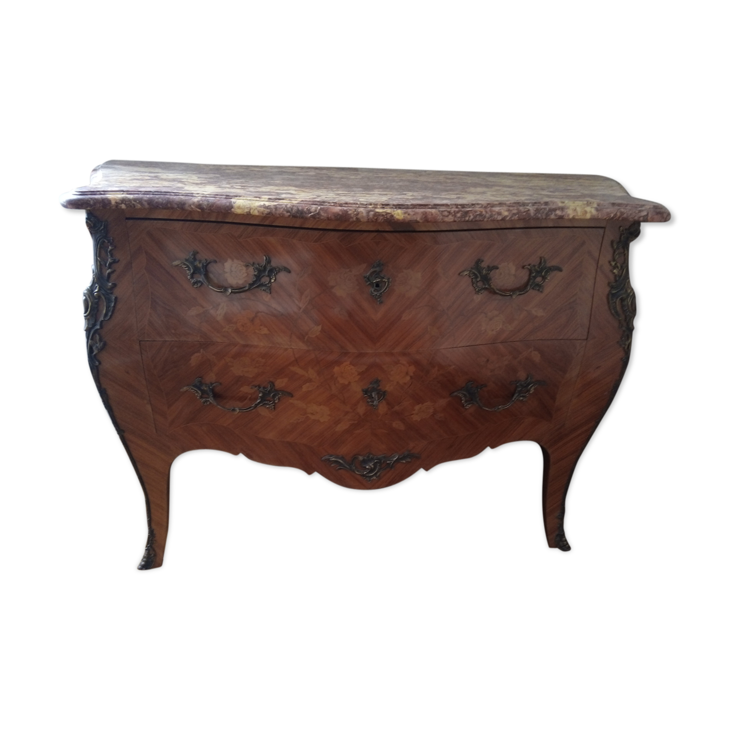 Curved dresser Louis XV style