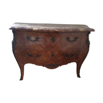 Curved dresser Louis XV style