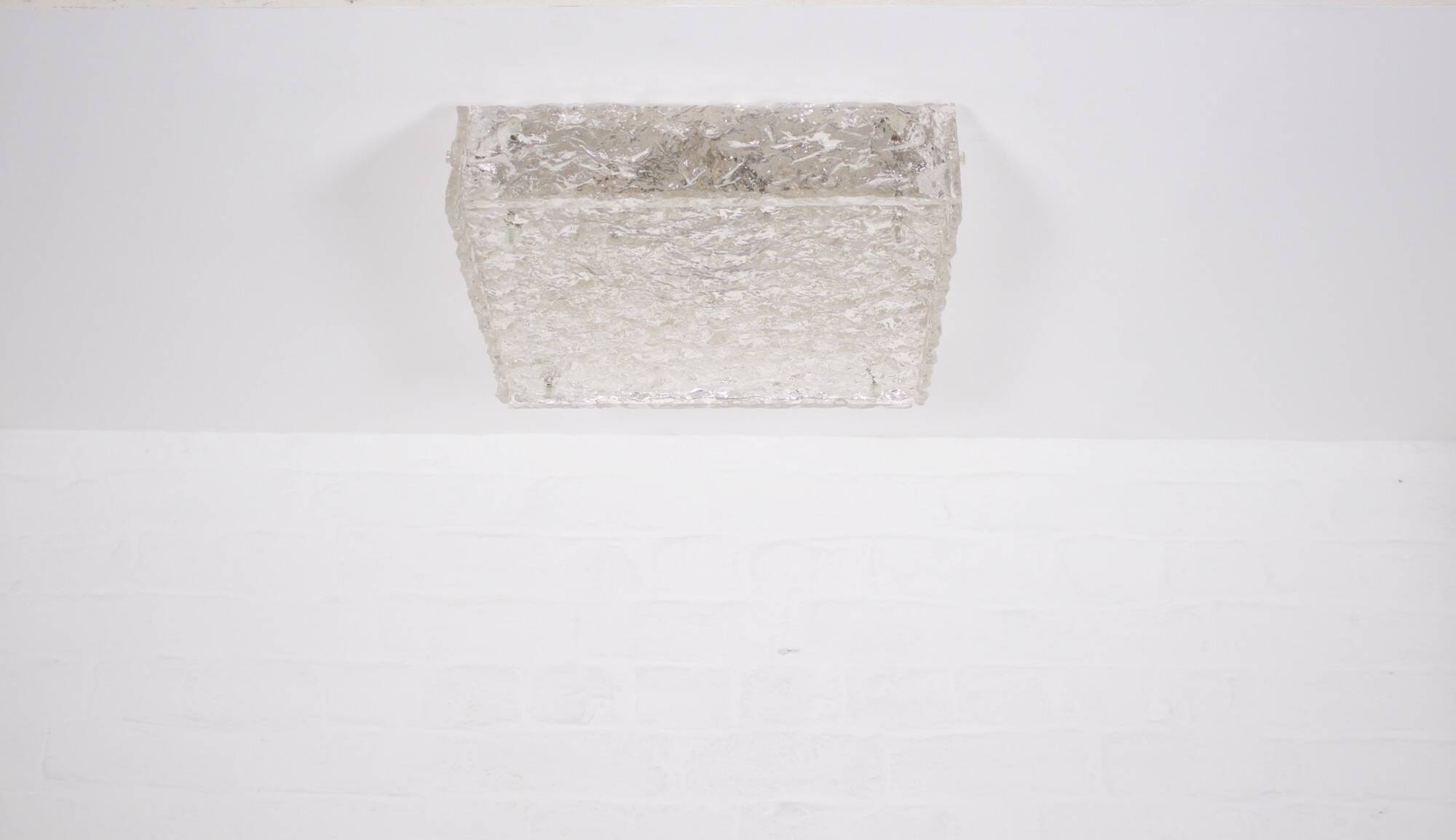 Brutalist ceiling light “Ice Glass”