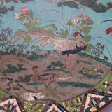 very large Chinese cloisonné enamel dish China 19th century