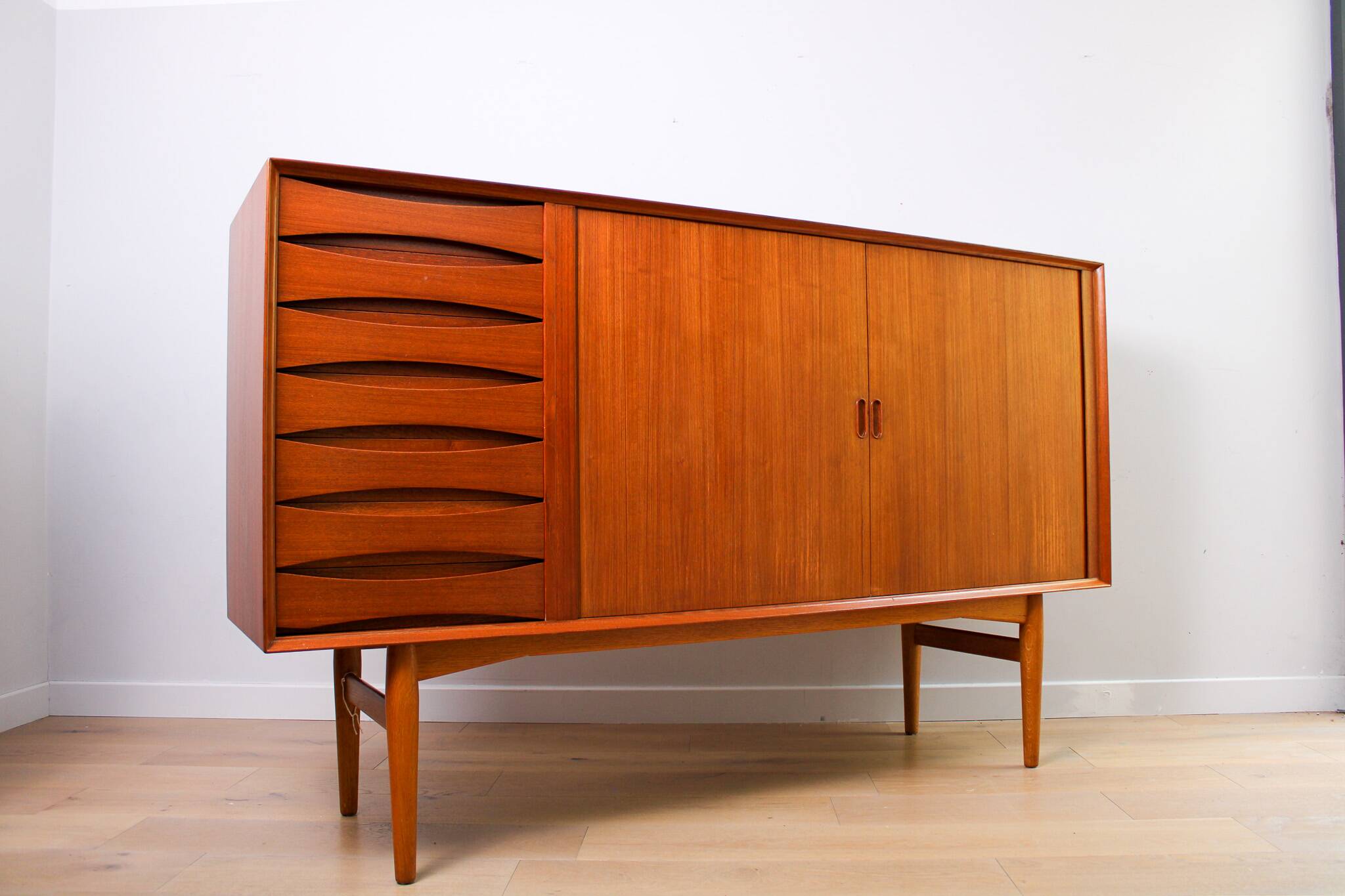 A Danish vintage mid-century Arne Vodder No.63 sideboard by Sibast in Teak