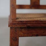 Art Deco armchair, marquetry and cane, circa 1930