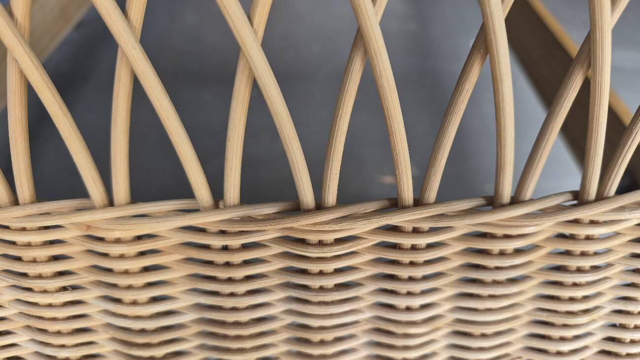 Vintage rattan bed