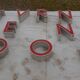 9 lettres industrielles lumineuses