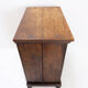 Small rustic buffet in solid wood - 2 doors and ball feet.