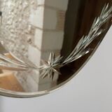 1950s beveled mirror
