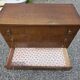 Vintage oak commode from the 1960s.
