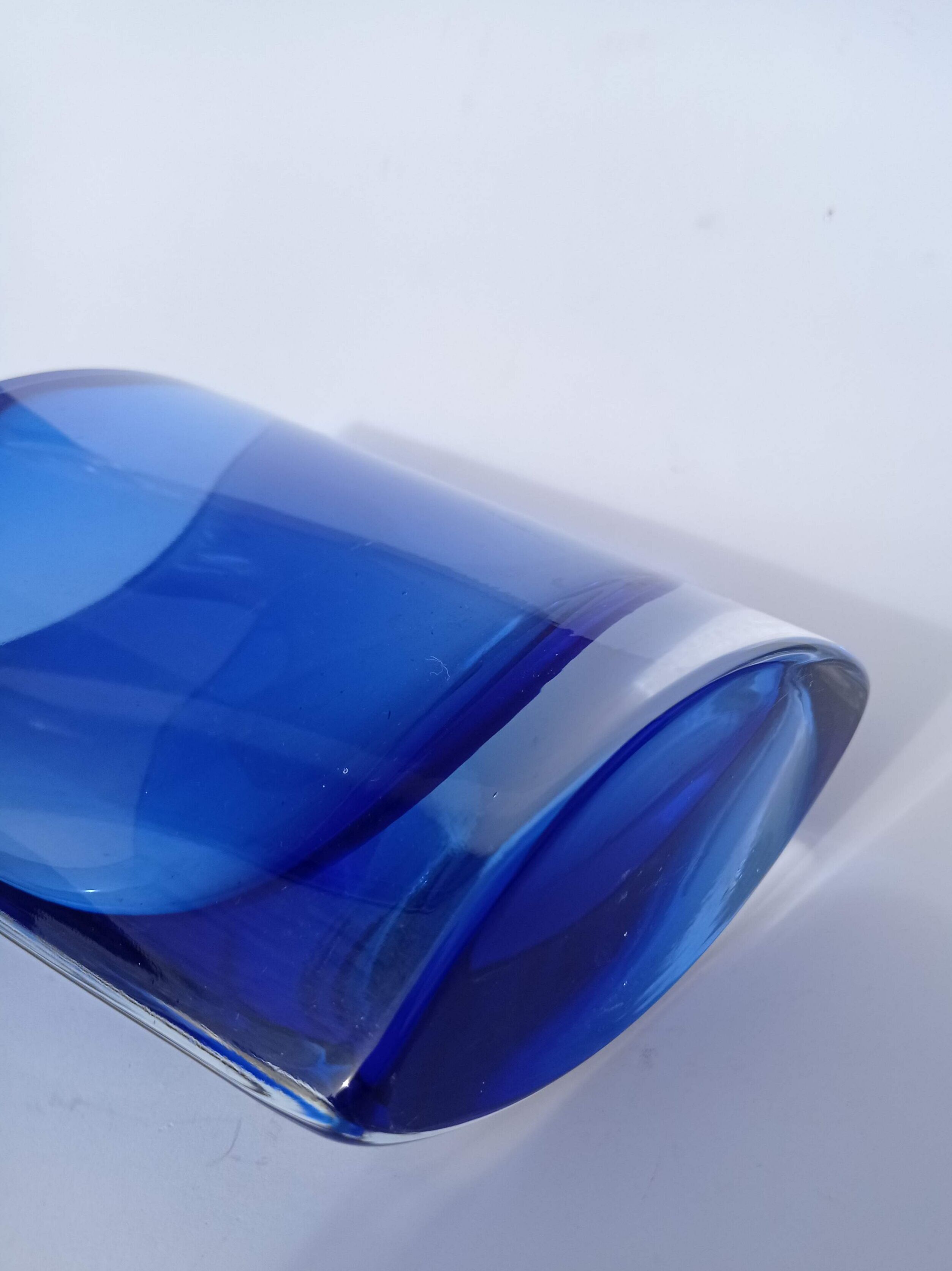 Vintage glass vase Murano Sommerso 1970