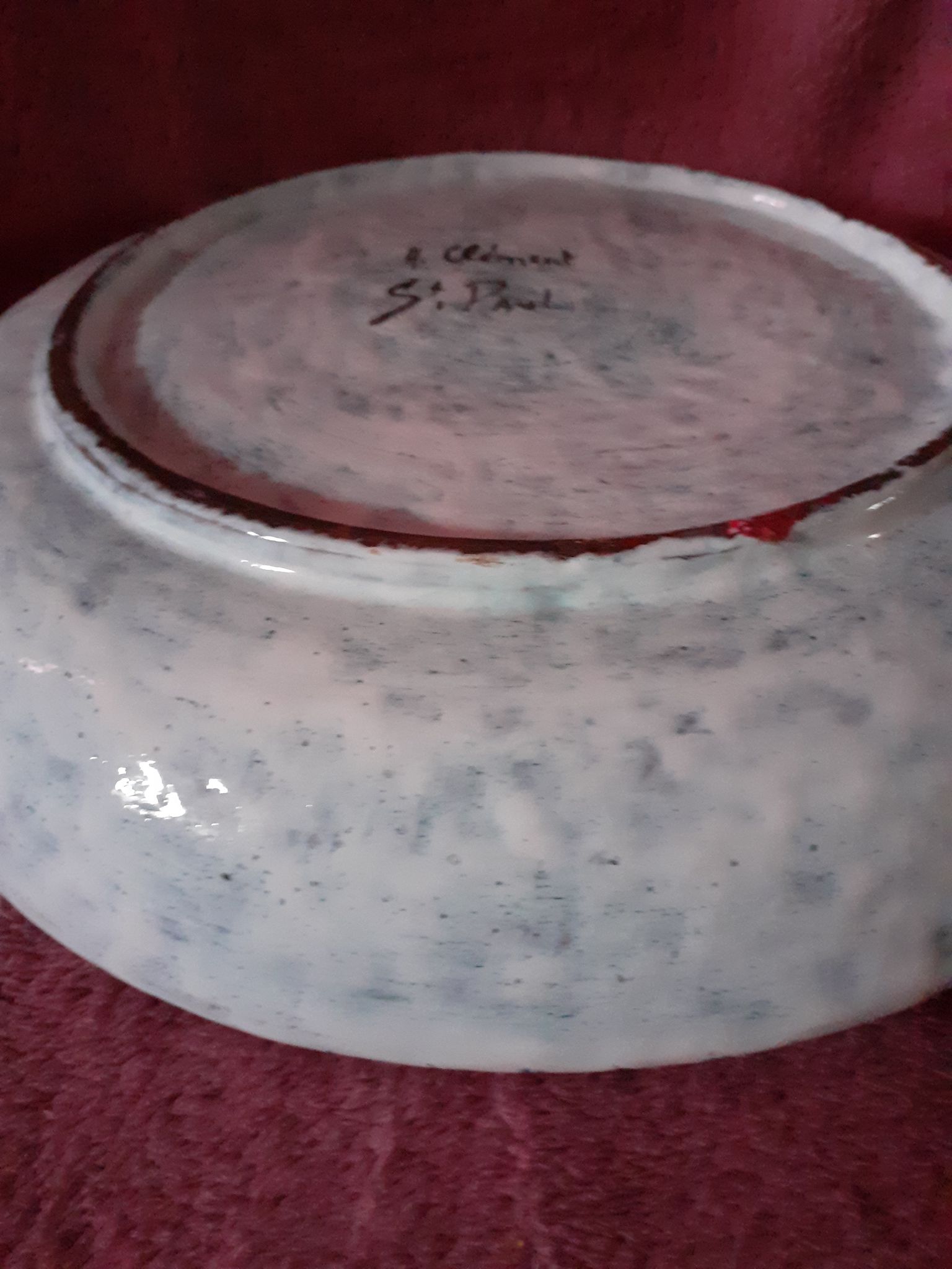 Trinket Bowl A Clement to St Paul de Vence