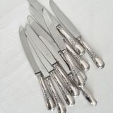 10 Christofle silver-plated “Marly” model table knives