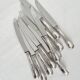 10 Christofle silver-plated “Marly” model table knives