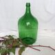 Dame Jeanne en verre vert émeraude