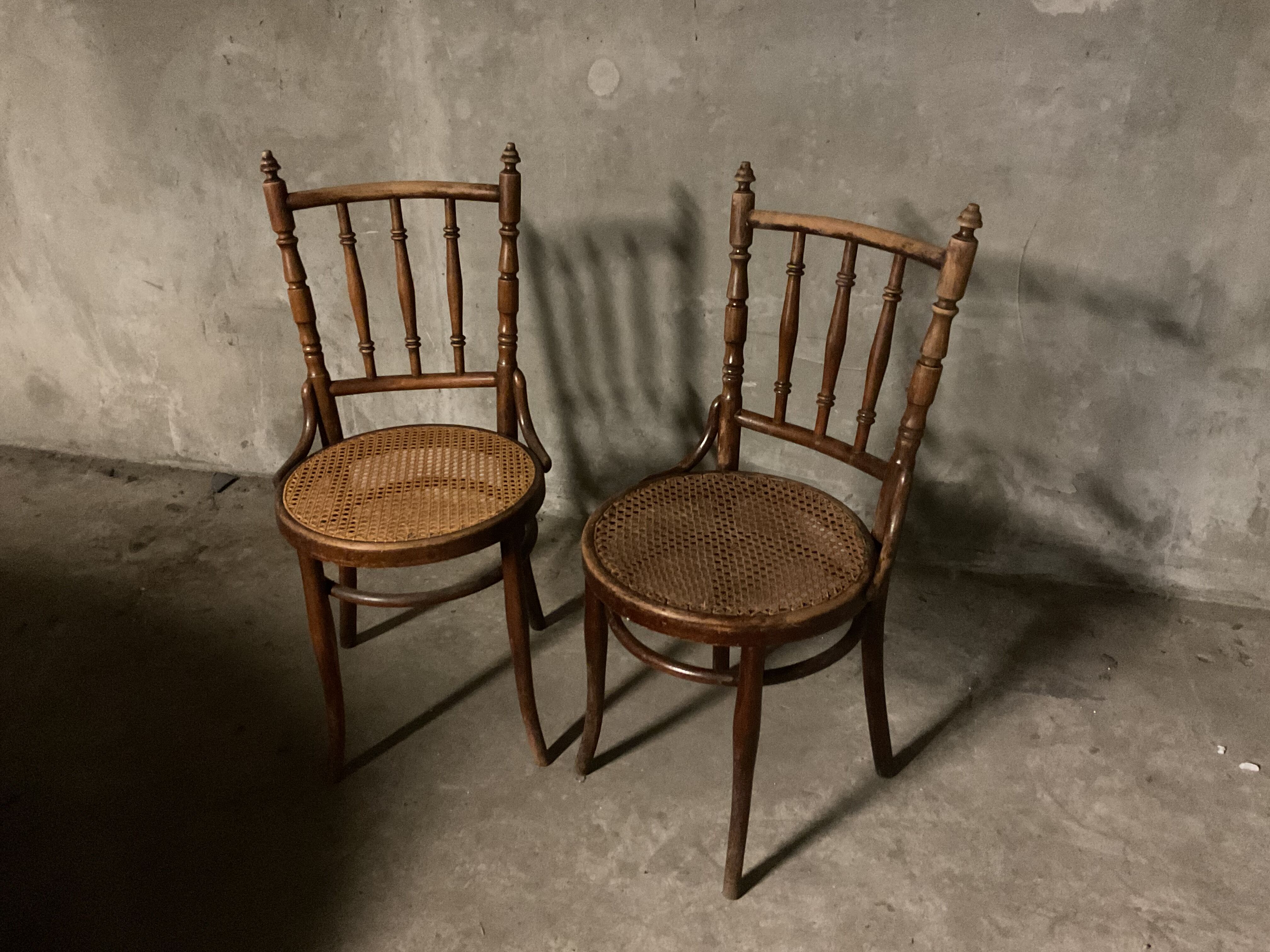 Mundes set of two thonet chairs by david fisher art deco