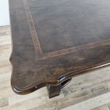 Walnut coffee table with crossed legs