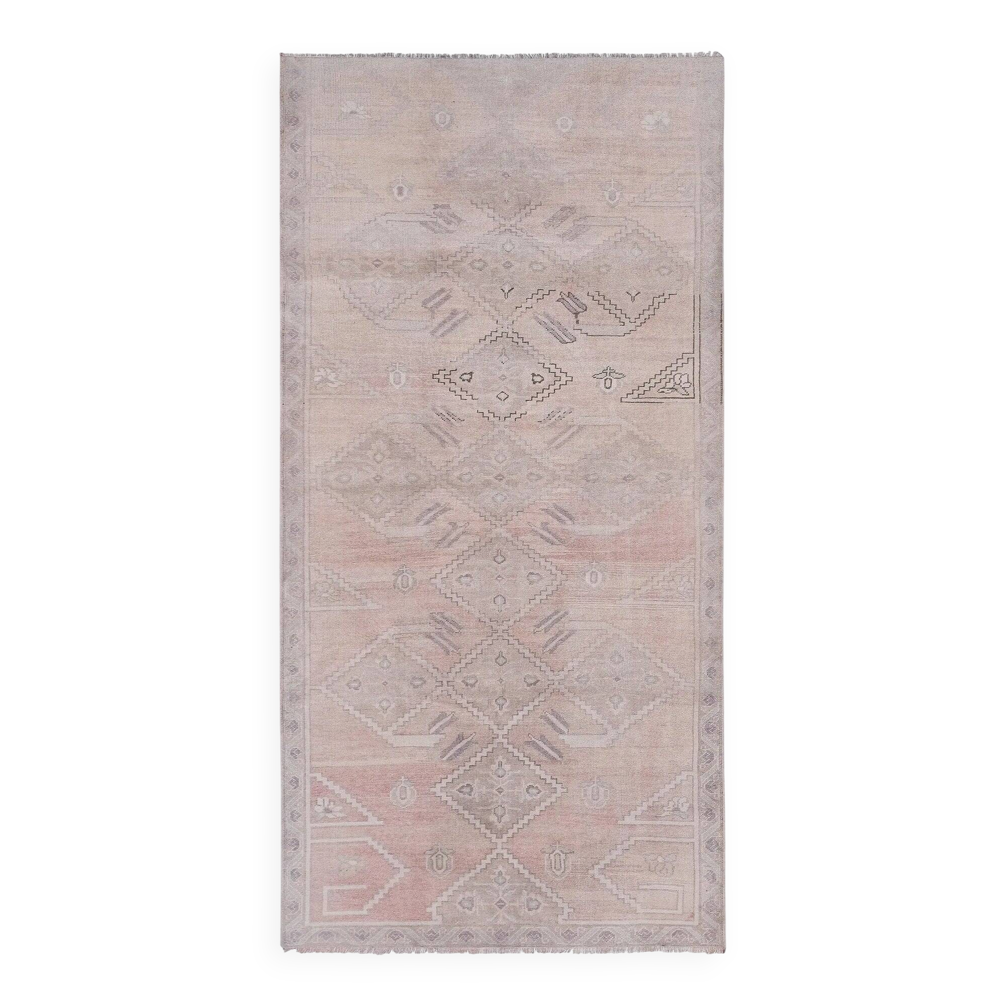 Vintage Turkish rug handmade 154x309 cm