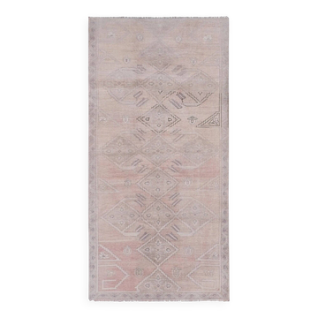 Vintage Turkish rug handmade 154x309 cm