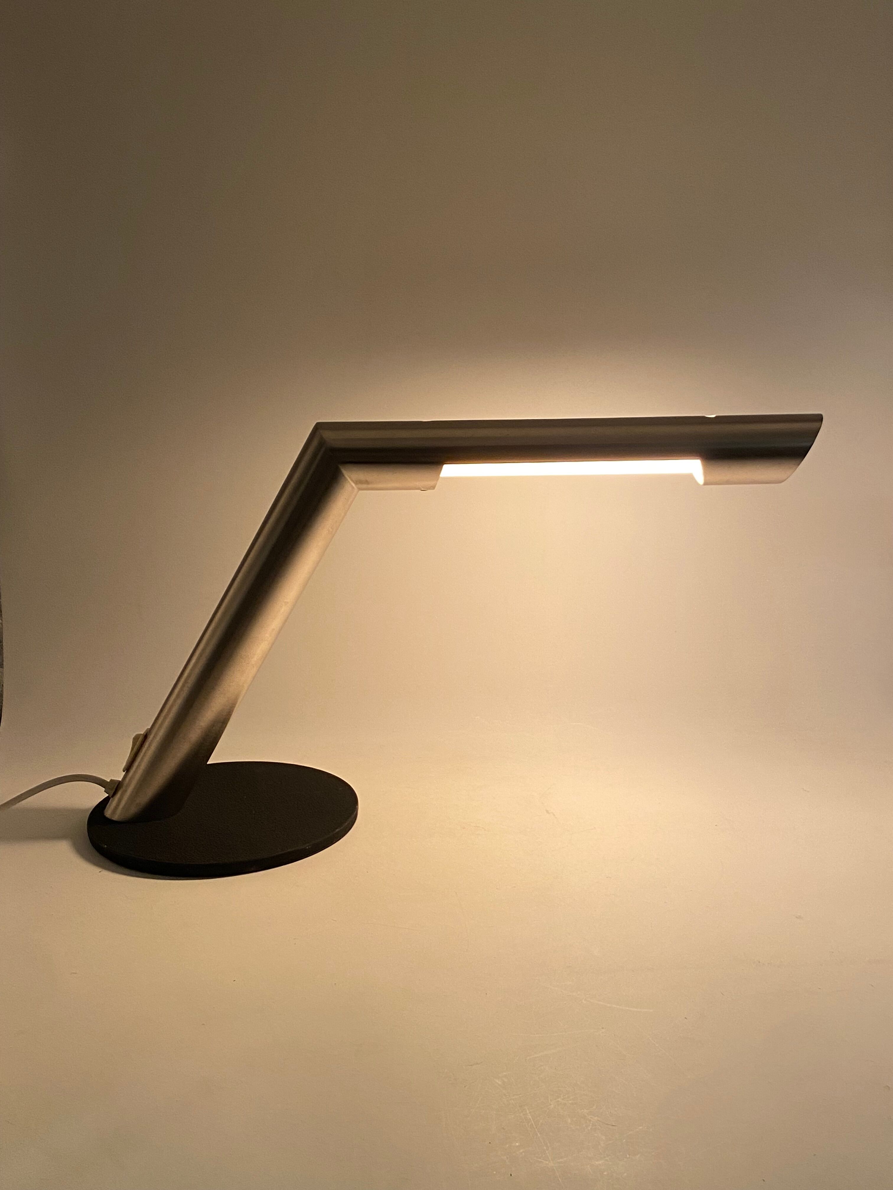 Nanda Vigo, space age desk lamp, Arredoluce, Milano Italy, 1970s