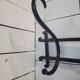 Antique coat rack in curved wood 5 hooks