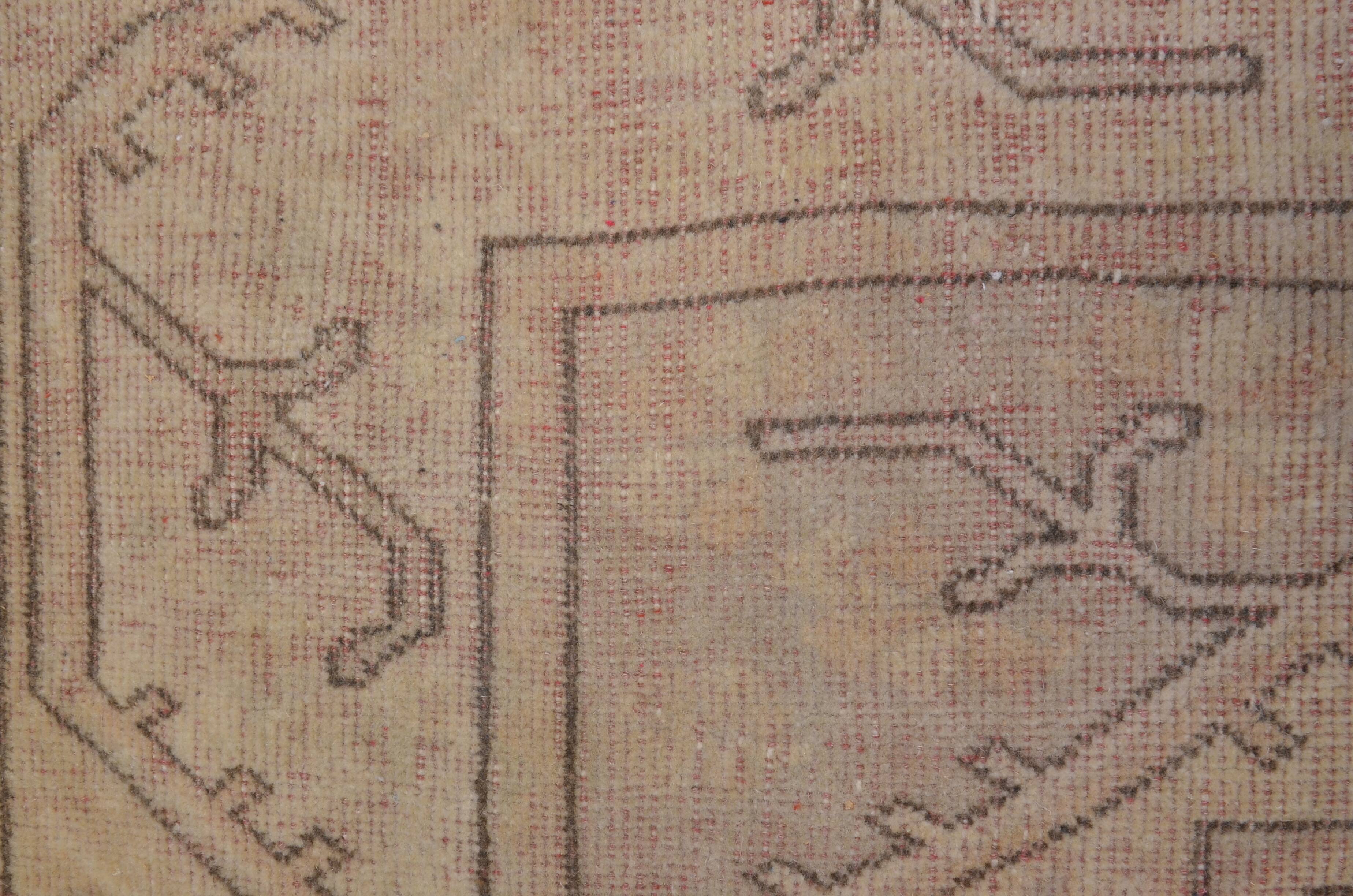 Oushak Floor Vintage Turkish Rug sku2426