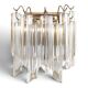 Brass and Murano wall light by Venini by Novaresi