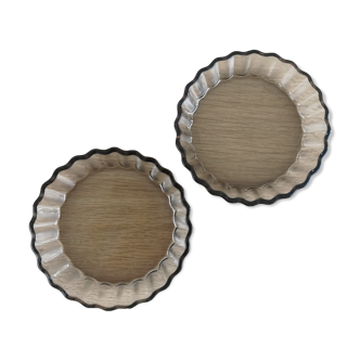 Arcopal smoked glass tart dishes