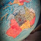 World map terrestrial 1983