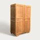 Parisian art deco wardrobe solid raw wood wardrobe