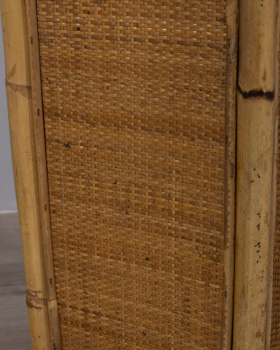 Vintage 1960s Italian design bamboo umbrella stand