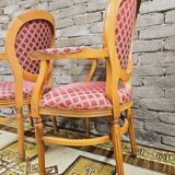 Paire de fauteuil Médaillon style Louis XV