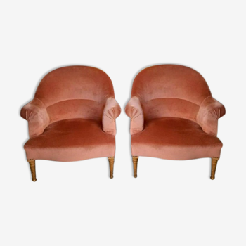 Pair of pink toad chairs