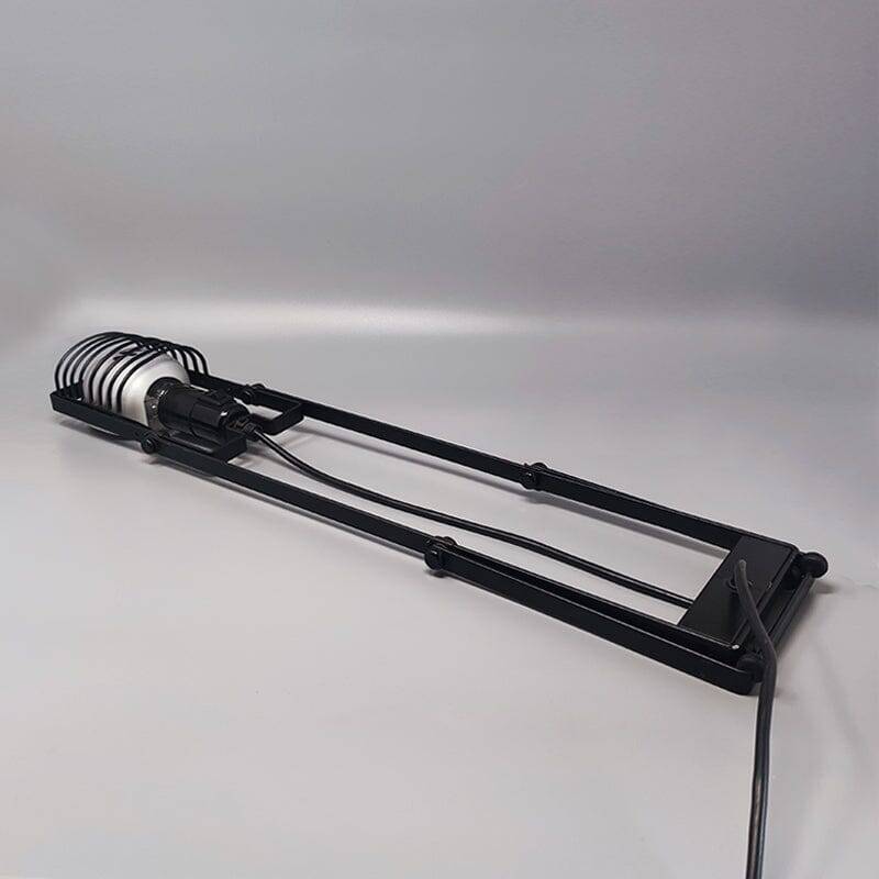 1970s Gorgeous Black Table Lamp "Sintesi" by Ernesto Gismondi for Artemide. Made in Italy