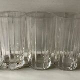 5 verres en cristal