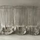 5 verres en cristal