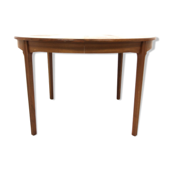 Scandinavian walnut dining table, Sweden, 1960s