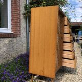Chest of drawers in vintage rattan 60s