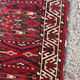 Antique Yomud Jaffarbai Turkmen rug, handwoven from the 1880s.