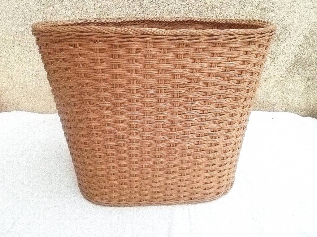 rattan waste paper basket