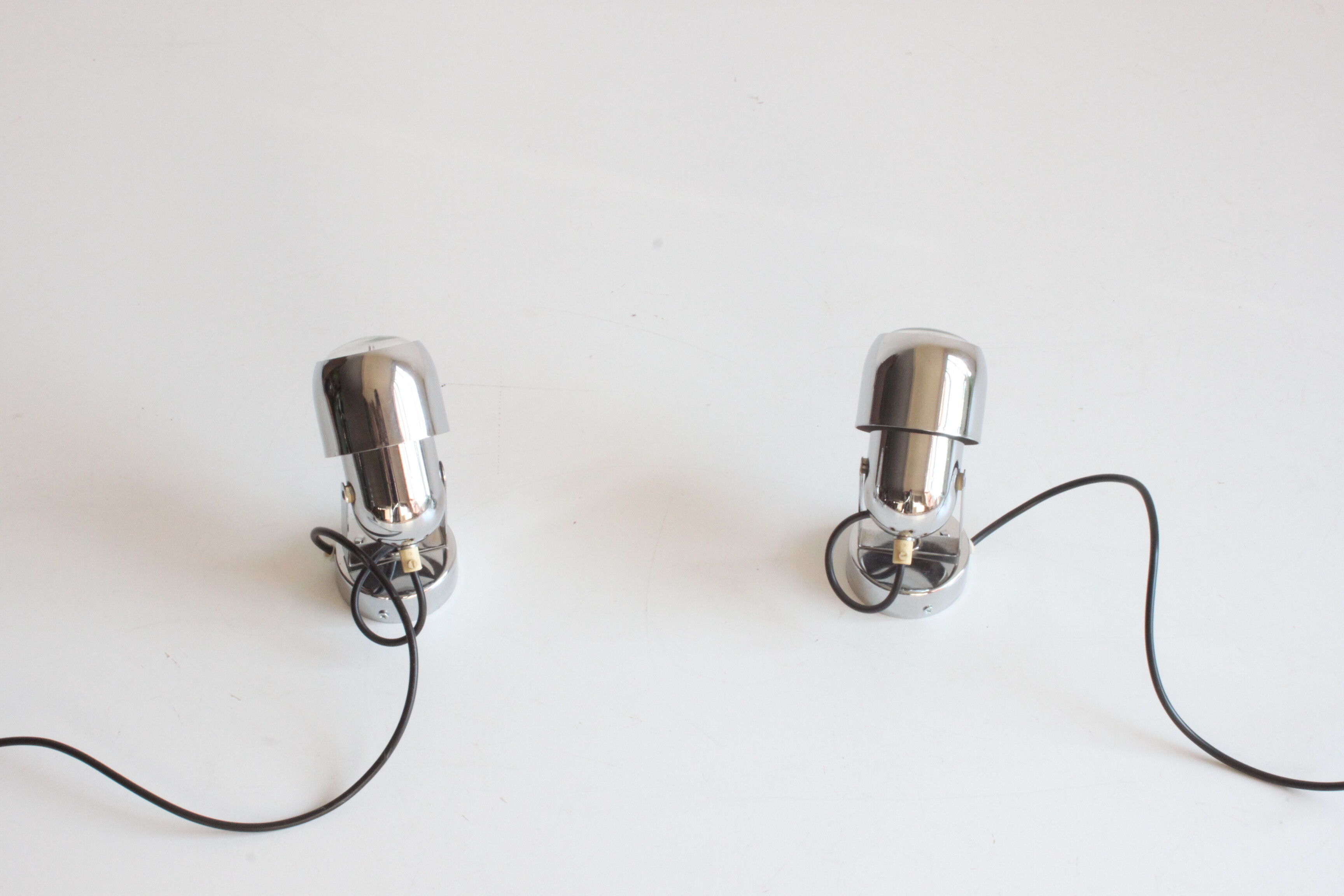 Space age chrome spotlights by Massive Belgium 1960s 70s