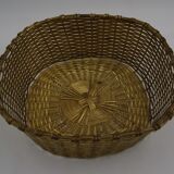 Square basket vintage metal wire