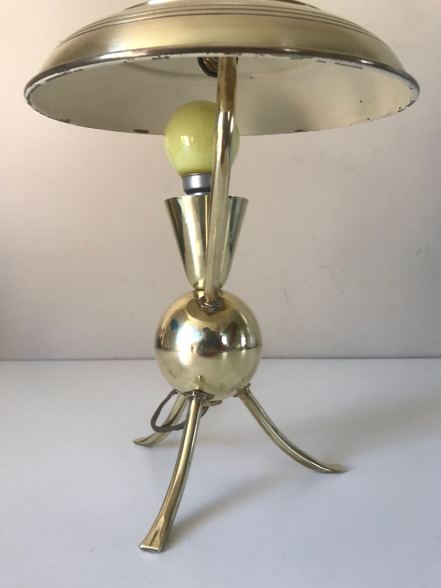 Brass tripod lamp 60's