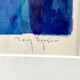 Tony Agostini, Bouquet with Blue Vase, Lithograph, Framed