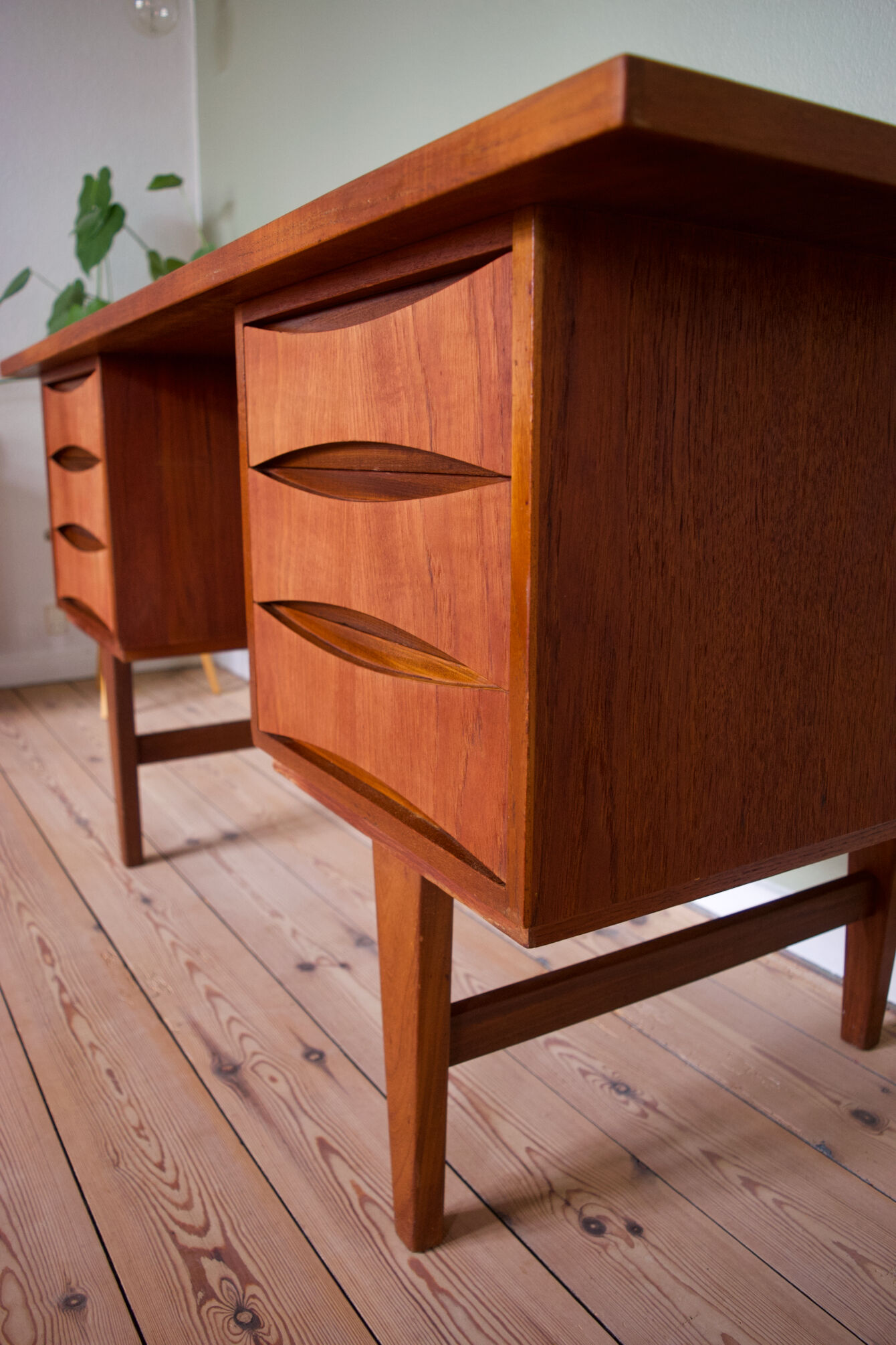 Mid-Century Danish Teak Desk, 1960s