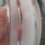 Set of 4 art deco glass tulip bowls