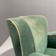 Fauteuil Art déco danois en mohair vert, années 1930-1940